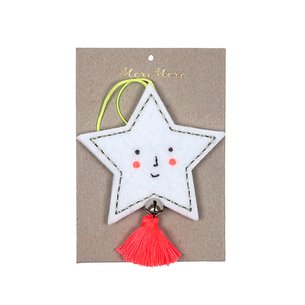 meri meri ♥Felt Star Decoration(60-0051)