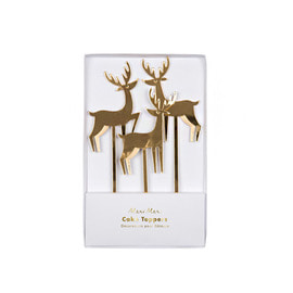 meri meri ♥Gold Acrylic Reindeer Cake Toppers(45-3784)