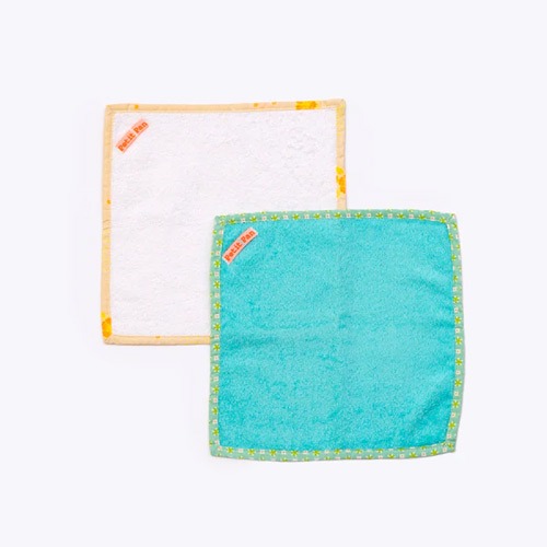 Set of 2 - Folksy foam &amp; Elytis crystalline mini towel