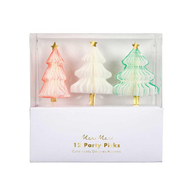 meri meri ♥Honeycomb Christmas Tree Party Picks(45-3076)